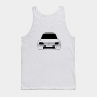 Peugeot 205 Black Outline Tank Top